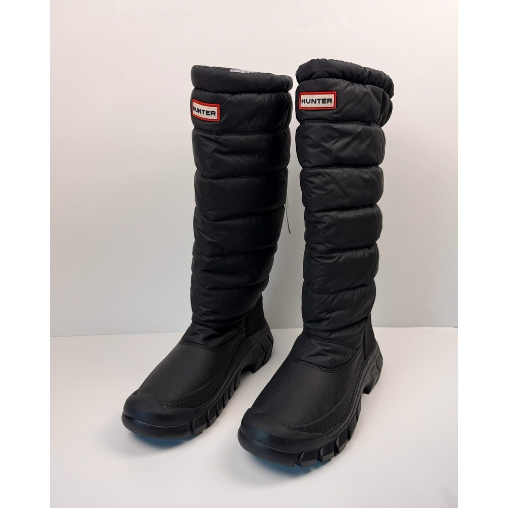 Hunter Black Intrepid Tall Snow Boot Women's Size 8 Black No Box